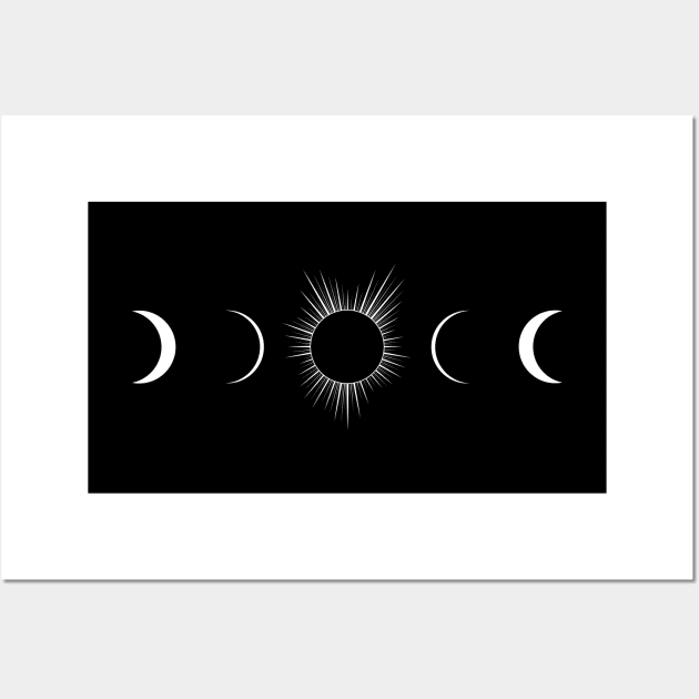 Total Solar Eclipse Phases Wall Art by LucentJourneys